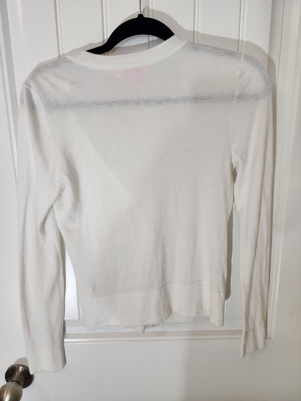 Lilly Pulitzer White Button Front V-Neck Cardigan Sweater Size Small - Picture 2 of 9